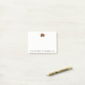 リスはちょうど楽しい時を過したいと思います ポストイット (デスク上)