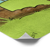 リスはどんぐりを見つける – あなたは全てナッツ ポスター (角)