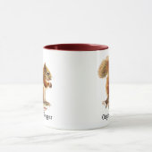 リスはオリジナルツリーのユーモア マグカップ (中央)