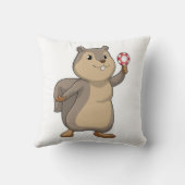 リスはトランプのポーカーでトランプのポーカーチップ クッション (裏面)