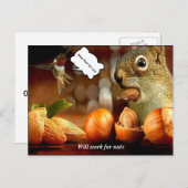 リスはナッツのはがきに使える ポストカード (正面/裏面)