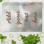 リスは下から上まで見ている キッチンタオル (折り畳み)