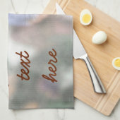 リスは下から上まで見ている キッチンタオル (四つ折り)