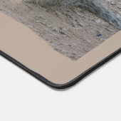 リスは私にスマイル灰色の森林動物を作る デスクマット (コーナー)
