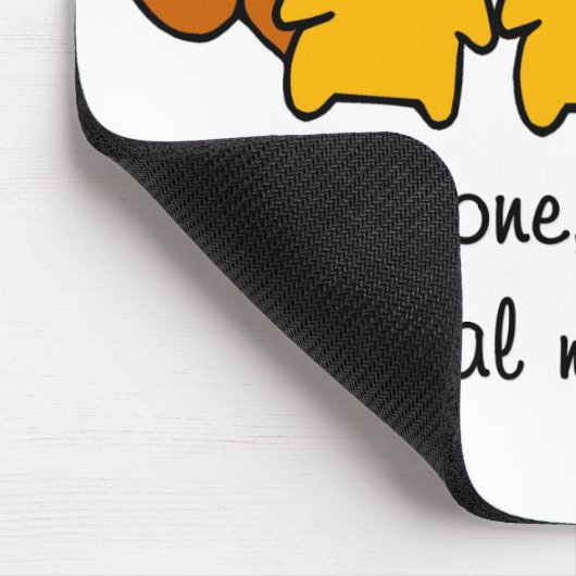 リスは私の正気を盗みます マウスパッド (コーナー)