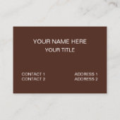 リスは私の知性リスをテストしない 名刺 (裏面)