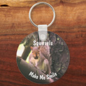 リスは私をスマイル芸術にする キーホルダー (裏面)