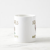 リスは私を幸せにさせます コーヒーマグカップ (中央)