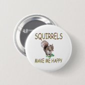 リスは私を幸せにさせます 缶バッジ (正面&裏面)