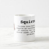 リスは邪悪なマグです コーヒーマグカップ (中央)