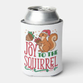 リスへのクリスマスの喜び 缶クーラー (缶正面)