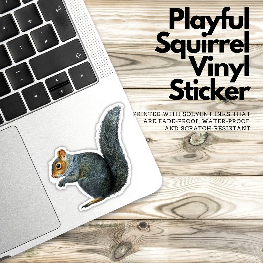 リスよくはしゃぐルのビニールのシール シール