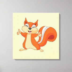 リスよくはしゃぐル キャンバスプリント