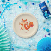 リスよくはしゃぐル ペーパープレート (パーティー)