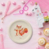 リスよくはしゃぐル ペーパープレート (パーティー)