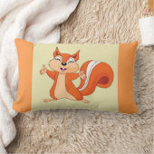 リスよくはしゃぐル ランバークッション (ブランケット)