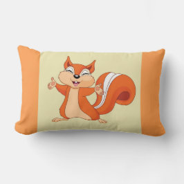 リスよくはしゃぐル ランバークッション