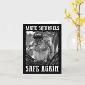 リスを再び安全にするトランプ2024救 カード (黄色い花)