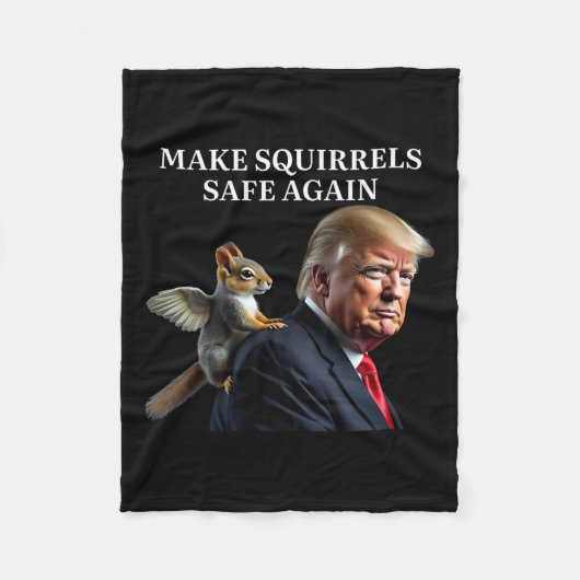 リスを再び安全にするリスP'nu フリースブランケット (正面)