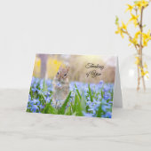 リスを想ってるカード（中は白紙） カード (黄色い花)