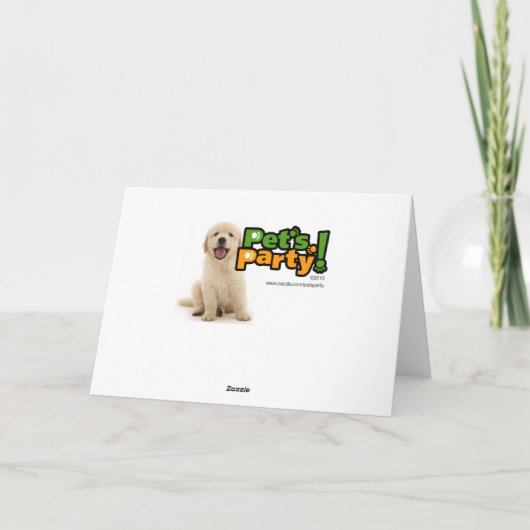 リスを持つフランスのなマスティフの子犬 シーズンカード (裏面)