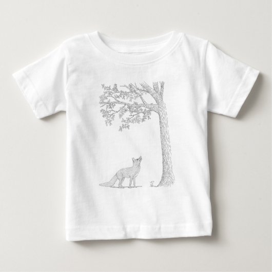 リスを見つける ベビーTシャツ (正面)