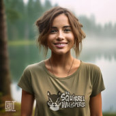 リスを語りかける人 - かわいい森の生き物 Tシャツ