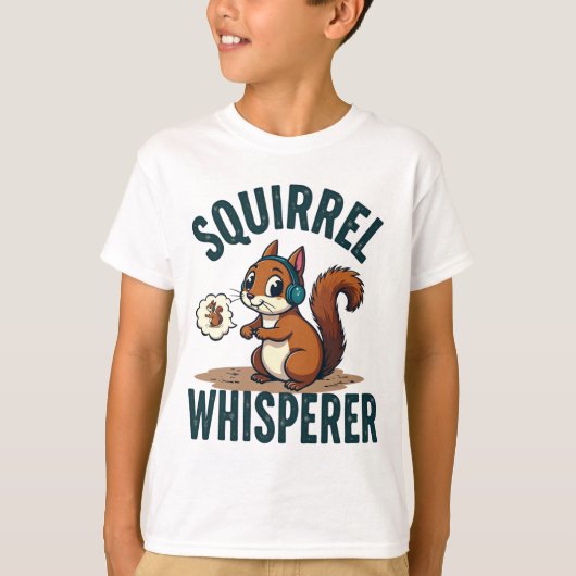 リスを語りかける人 Tシャツ (正面)