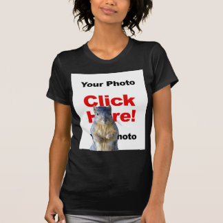 リスを追加するカスタムフォトTシャツ Tシャツ