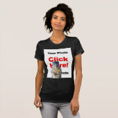 リスを追加するカスタムフォトTシャツ Tシャツ (正面フル)
