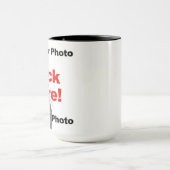 リスを追加する オリジナル写真マグカップ マグカップ (中央)
