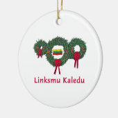 リスアニアのクリスマス2 セラミックオーナメント (左)