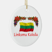 リスアニアのクリスマス セラミックオーナメント (右)