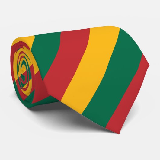 リスアニアの旗は着色されたストライプなパターンをインスパイア ネクタイ (ロール)