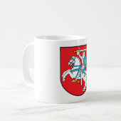 リスアニアの紋章付き外衣 コーヒーマグカップ (正面左)