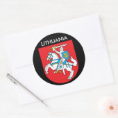 リスアニアの紋章付き外衣 ラウンドシール (封筒)