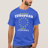 リスアニアのTシャツでなされる100%ヨーロッパ人 Tシャツ (正面)