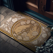 リスアールデコ焼き砂茶色のウォルタークレーン ドアマット