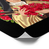 リスイュー花の聖テレバラクリスチャン ポスター (角)