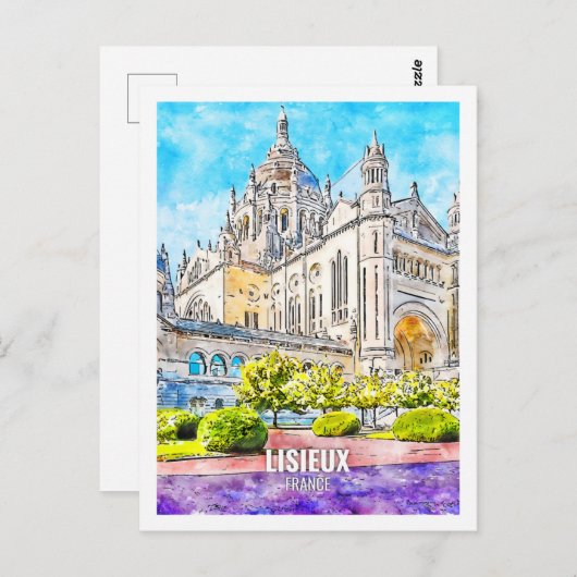 リスイユーフランス有名な旅行プレイスウォーターカラー ポストカード (正面/裏面)