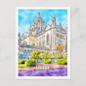 リスイユーフランス有名な旅行プレイスウォーターカラー ポストカード (正面)