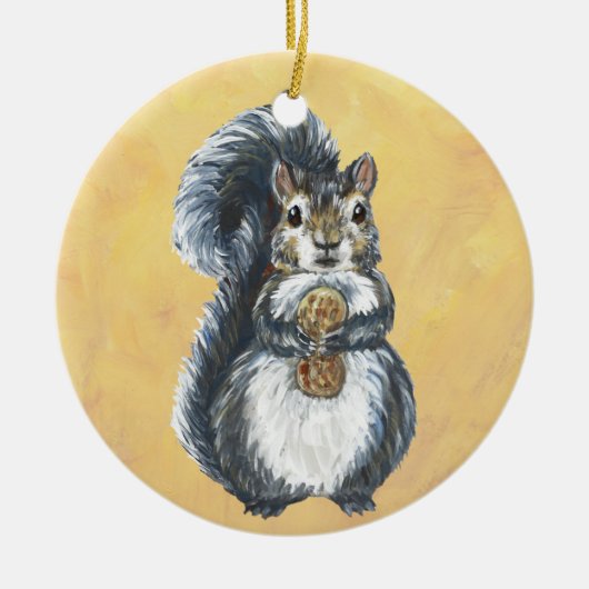 リスオーナメント セラミックオーナメント (正面)