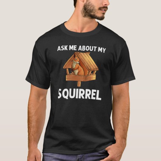 リスカッコいいル女男性へ性Chipmunk Zookeeper Ani Tシャツ (正面)