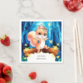 リスカラフルお洒落ル誕生日 スタンダードカクテルナプキン