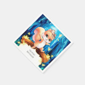 リスカラフルお洒落ル誕生日 スタンダードカクテルナプキン (角)