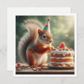 リスカード, リスの誕生日招待状 招待状 (正面/裏面)