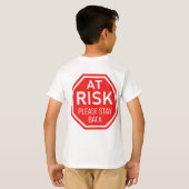 リスクがある場合は、Social Distancing Teeに戻って滞在する Tシャツ (裏面フル)