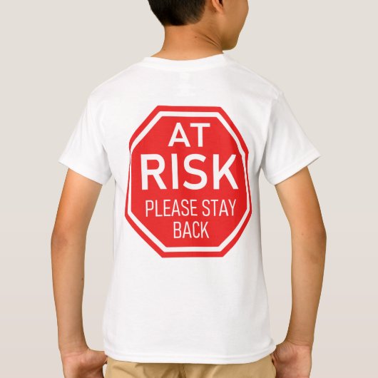 リスクがある場合は、Social Distancing Teeに戻って滞在する Tシャツ (裏面)