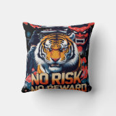 リスクなし報酬なし – Samurai Tiger クッション (裏面)