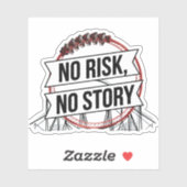 リスクなし、ストーリーなし シール (シート)